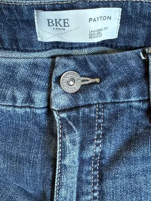 BKE Payton Jeans Womens 29x32 Blue Mid Rise Bootcut Stretch Denim Buckle Y2K thumbnail 5
