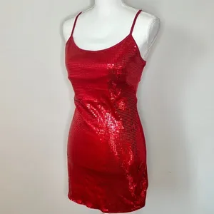 Dreamgirl Sexy Jessica Rabbit Sequin Dress thumbnail 3