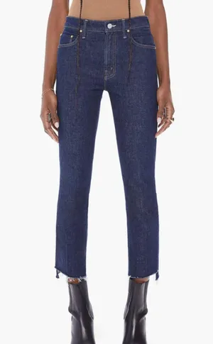 MOTHER Denim the Insider Crop Step Fray thumbnail 1