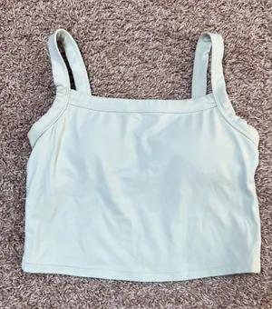 Vitality Cloud II Square Neck Cropped Tank Green thumbnail 1