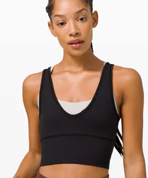 Lululemon Power Pivot Tank Ribbed Black thumbnail 1