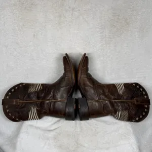 Ariat Circuit Patriot Weathered Tan Leather Square Toe‎ Boots 7B Heritage thumbnail 13
