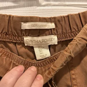 Cynthia Rowley Womens Large Rust Brown 100% Lyocell Elastic‎ Waist Jogger Pants thumbnail 4