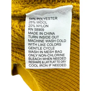 Antonio Melani‎ Rory Wool Blend Mock Neck Sweater Vest Mustard Yellow Small NEW thumbnail 7