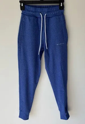 NVGTN Blue Joggers Drawstring Waist Athleisure Workout Gym Sporty Active Wear thumbnail 1