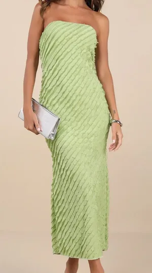 Lulus Green Midi Dress thumbnail 1