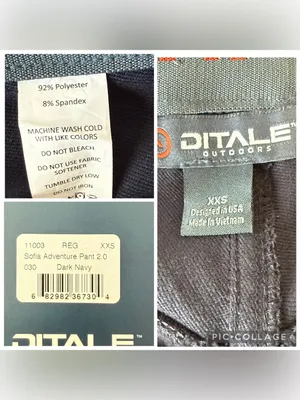 Ditale Outdoors Sofia Adventure 2.0 Pants Women’s Size XXS Regular Dark Navy NEW thumbnail 7