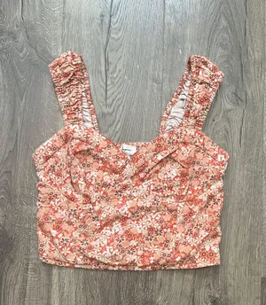 Cropped Blouse Orange thumbnail 1