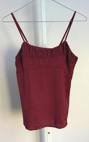 Banana Republic Y2K Cami Top‎ Ruched Sleeveless Blouse Tank Top Size 0 thumbnail 1