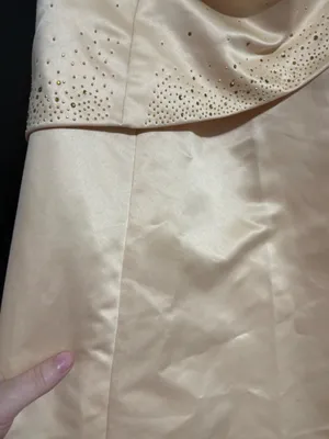 Strapless Gold Evening Gown Size 18W thumbnail 3