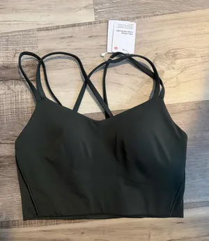 Lululemon Like A Cloud Longline Bra B/C Cup Rainforest Green NWT thumbnail 1