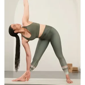 Athleta XL Elation Ultra High Rise 7/8 Legging Green Abstract X-Large thumbnail 7