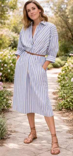 Sunday Up Paloma Shirt Dress OS thumbnail 1