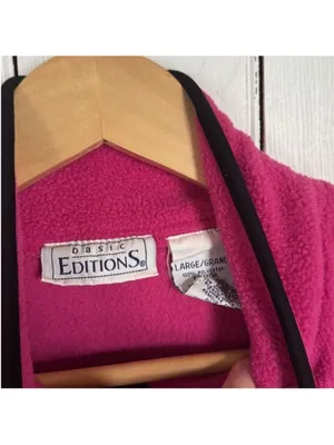 Basic Edition Fleece Vest Pink Size L Size L thumbnail 6