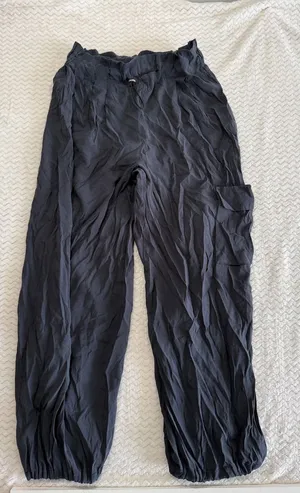 Anthropologie Women Dark Gray Modal Blend Cargo Jogger Pants Size S 4448 thumbnail 1