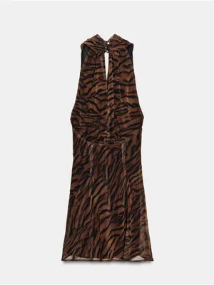 Zara printed mini‎ dress thumbnail 5