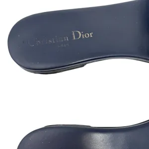 CHRISTIAN DIOR Dway Navy Blue Slide Sandal Embroidered Logo EU 40.5 US 10.5 thumbnail 7