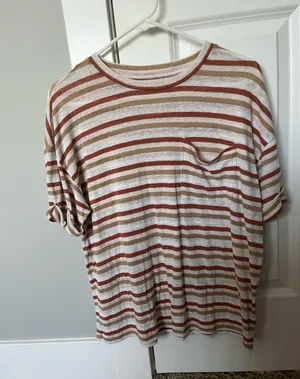 aerie breezy linen t-shirt thumbnail 1