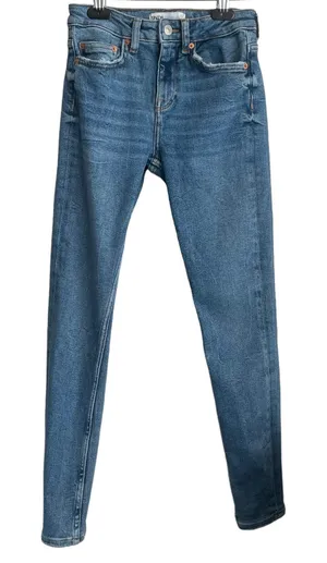 Zara Women Jeans 2 Blue Skinny Leg Mid Rise Minimalistic Sustainable Casual‎ Y2K thumbnail 1