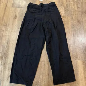 NWT Free People Lotta Love Linen Trouser Wide Leg Black Pants SIZE 2 thumbnail 9