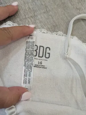 BDG Urban Outfitters White Tank Top Size Large thumbnail 3