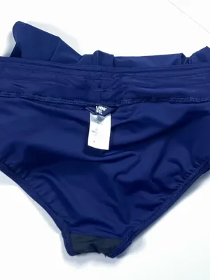 Lands’ End Swim Shorts Women’s Size 8 Navy Blue 5” Inseam Stretch Pockets thumbnail 10