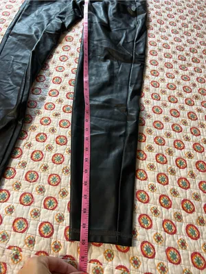 Athleta Faux Leather Leggings size medium tall thumbnail 6
