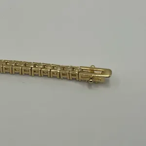 Kay Jewelers Moissanite Tennis Bracelet Gold 3mm 8 Inch Brand New VVS1 Crazy Shine No Pass thumbnail 7