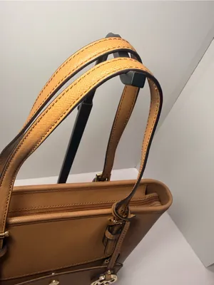 MICHAEL Michael Kors Jet Set Item Medium Top Zip Snap Pocket Tote – Acorn thumbnail 4