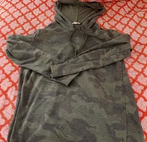 cute camo hoodie Green thumbnail 2