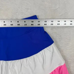 Lilly Pulitzer Luxletic XXS Ruffled Skort Blue White Pink Colorblock Activewear thumbnail 4