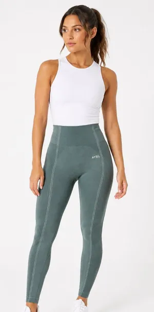 AYBL Reflex Seamless High Rise Leggings Teal Green S thumbnail 1