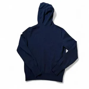 Peter Millar Navy Merino Wool Blend Hoodie Sweater‎ Size S thumbnail 2