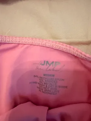 JMP THE LABEL Sparkly pink RIBBED Bikini set thumbnail 2
