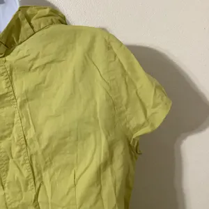 Vintage Y2K Green Fairycore Cottagecore Fairy Ruffle Cotton Button Up‎ Top Sz 10 thumbnail 9