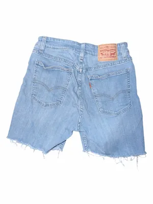 Levi’s 721 Vintage Light Blue High-Rise Skinny Bermuda Jean Shorts Size 28 thumbnail 3