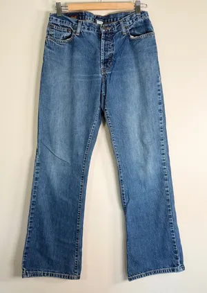 Abercrombie & Fitch Vintage Straight Leg Medium Wash Blue‎ Jeans 6R 100% Cotton thumbnail 1
