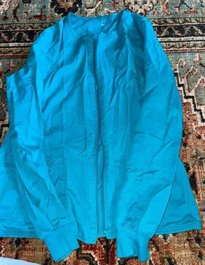 Cherokee Teal Blue Scrub Jacket thumbnail 1