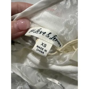 For‎ Love & Lemons Romi White Floral Eyelet Midi Dress XS thumbnail 6