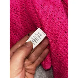 Abercrombie & Fitch Open Front Sweater Wool Blend Boho Drape Hem‎ Pink M/l thumbnail 3