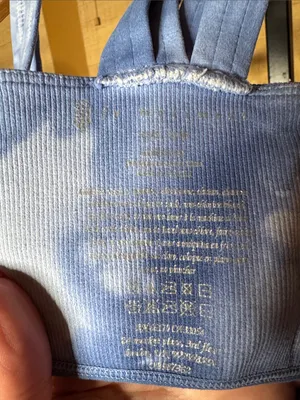 FP Movement by Free People On Radar Seamless Tie Dye Sports Bra Blue XS/S thumbnail 9