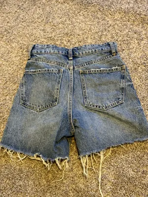 Denim Shorts ZARA High-Waisted thumbnail 3