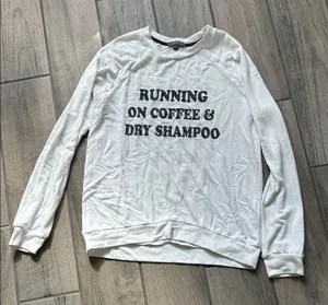PJ Salvage White Sweatshirt Size M thumbnail 1