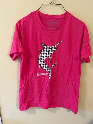 Magellan Outdoors Hot Pink Short Sleeve Tee with Houndstooth Marlin Graphic thumbnail 1