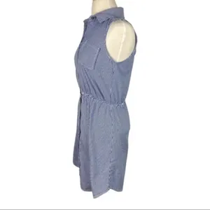 Belle du Jour Blue and White Striped Dress Small thumbnail 3