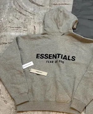 Essentials Dark Oatmeal Fear of God Hoodie S thumbnail 2