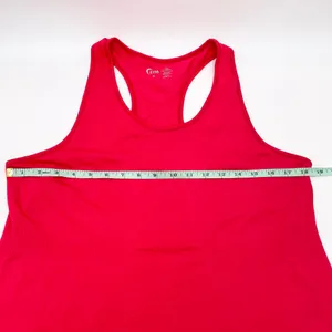 Zyia Active Copper Charged Tank Top Red Size XL Racerback Seamless Stretch Nylon thumbnail 7