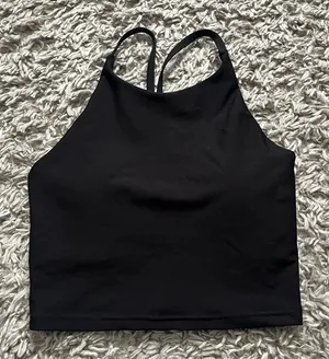 Old navy black athletic high neck tank size small thumbnail 1