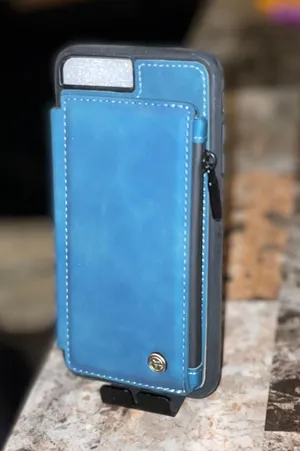 IPHONE CASE 2023 (Wallet Style) Blue thumbnail 1