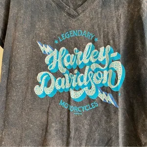 ✨ Harley Davidson Women’s‎ Black Brown South Dakota Top Large thumbnail 2